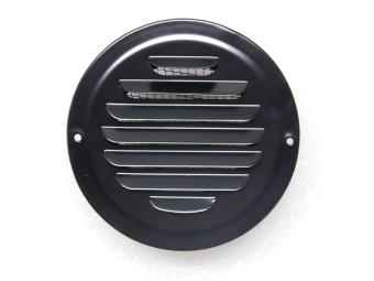 Luchtrooster van metaal - met gaas - 14,5 cm - rond