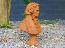 Buste de Beethoven - statue en fonte - 31 cm - rustique