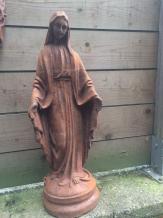 Maria - gietijzeren beeld - 60 cm - rustiek - gedetailleerd