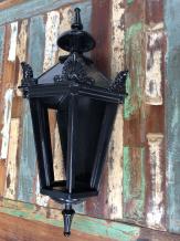 Exterior lamp, gegoten aluminium zwart of groen, met lamphouder en glas