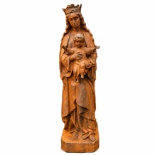 Gietijzeren tuinbeeld van Maria - groot Mariabeeld - 92 cm