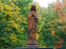 Marie en prière - statue en fonte - 45 cm - rustique