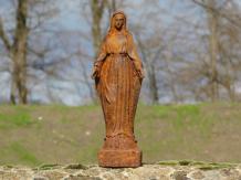 Marien Gartenstatue, gusseiserne Marienstatue, Kirche, Gartendekoration