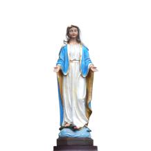 Maria - polystone beeld - 44 cm - in kleur en detail