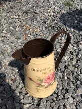 Vintage Milchkännchen - Blumen - rustikal