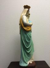 Maria mit Kind - Steinstatue - 80 cm - in Farbe und Detail
