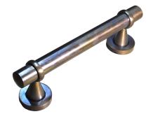 Deurgreep - messing antiek - 26 cm - grote deurhendel