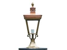 Buitenlamp op voet - 70 cm - messing en koper - klassiek
