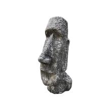 Moai - stenen beeld - 60 cm - zwart/grijs - massief