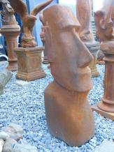 Moai - Steinstatue - 78 cm - Oxidoberfläche - massiv