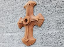 Historischer Wandanker, Balkenhalter aus Gusseisen, antiker Anker