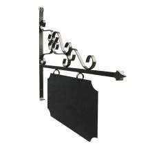 Rechthoekige reclamebord - metaal - 75 x 78 cm - zwart