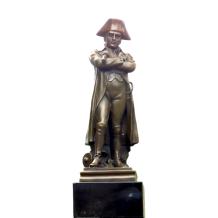 Napoleon - op voet van marmer - brons beeld - 30 cm