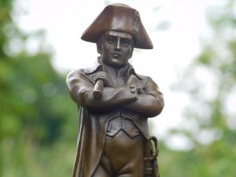 Napoléon - sur socle en marbre - statue en bronze - 30 cm