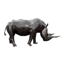 Neushoorn - levensgroot tuinbeeld - Afrikaans dierenbeeld