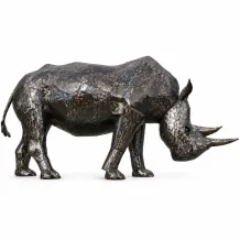 Neushoorn Aitan – 250 cm – metaal – handgemaakt uit Afrika