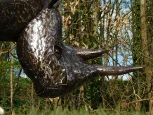 Neushoorn Aitan – 250 cm – metaal – handgemaakt uit Afrika