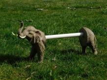 Olifant keukenrolhouder - polystone