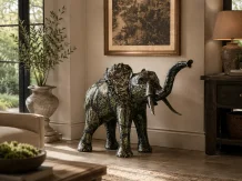 Tuinbeeld olifant - metalen kunstwerk - Afrikaans figuur