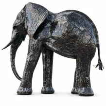 Olifant 'Zarina' – Afrikaans handwerk – metaal – 210 cm