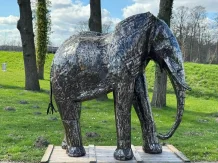 Olifant 'Zarina' – Afrikaans handwerk – metaal – 210 cm