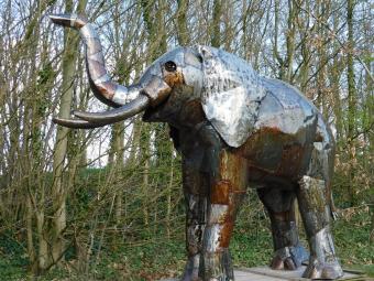 Olifant 'Jamar' - handgemaakt uit Afrika - uniek en groot