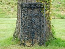 2 Stück: Gitter - Grün - Pulverbeschichtet - Gusseisen - Ornament