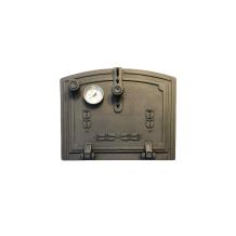 Ovendeur voor de kachel of oven,  gietijzer en temp.