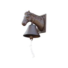 Deurbel met paard, gietijzer