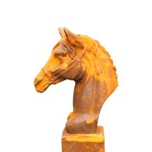 Paardenhoofd - gietijzeren beeld - 42 cm - rustiek