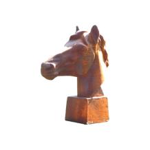 Paardenhoofd - gietijzeren beeld - 59 cm - onbehandeld