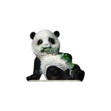 Leunende panda - polystone beeld - 26 cm - gedetailleerd