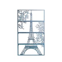 Wandornament, 4 delen, de Eiffeltoren, Parijs, wanddecoratie