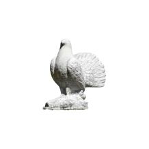 Pauwstaartduif - stenen dierenbeeld - 33 cm - klassiek