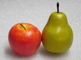 Decoratieve Appel en Peer – Kunstfruit