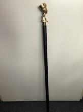 Wandelstok, met messing hoofd van een Pharaoh