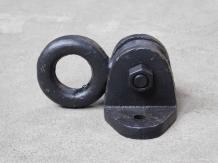 Beweglicher Deckenhaken – Schwarz – 120 x 110 mm – Eisen
