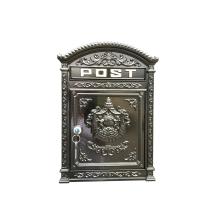 Postbus Londen, zwart gegoten aluminium