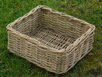 Panier en osier vintage – 40 cm – panier de rangement rustique