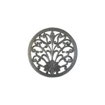 Wandornament rond, zwart-bruin