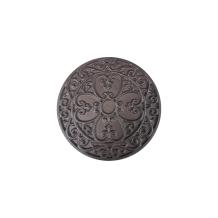 Grille rond als gazontrap, decoratie voor tuinmuur, open haardrooster