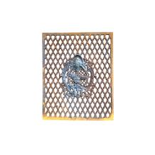 Cast iron-rust- deur-raam rooster, wandornament, mooi smeedwerk