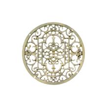 Rond Mandala Rooster - Goud Brons - Gietijzer