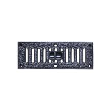 Ventilatierooster, zwart, gietijzer, verstelbaar