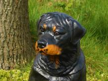 Schöne polystone Statue eines Rottweilers