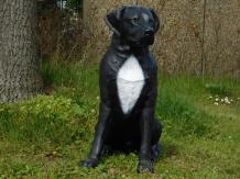 Rottweiler - Hund - Polystone - 66 cm - schwarz/weiß