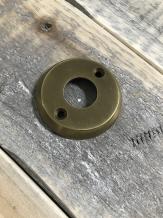 Klink Rosette rund - Messing patiniert