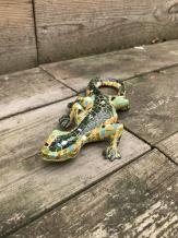Salamander - Polystone - Mosaikstil - Wanddekoration