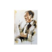 Fors en fraai olieverfdoek op canvas, 