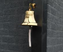 Glocke 'Titanic 1912' mit Seil, Messing